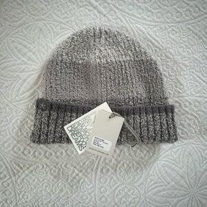 Barefoot Dreams Gray Knit Beanie NWT